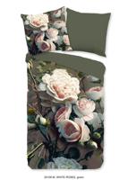 Pure Dekbedovertrek "bloemen" - Groen - (135x200 cm) - Microfiber