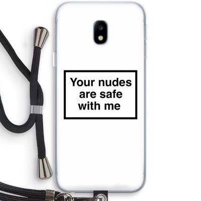 Safe with me: Samsung Galaxy J3 (2017) Transparant Hoesje met koord