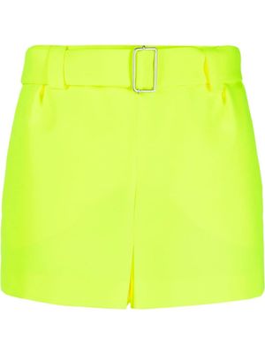 Philosophy Di Lorenzo Serafini short ceinturé à taille mi-haute - Jaune