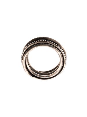 WERKSTATT:MÜNCHEN layered ring - Argent