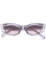 Valentino Eyewear lunettes de soleil à ornements Rockstud - Gris - thumbnail