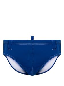 DSQUARED2 slip de bain à logo imprimé - Bleu