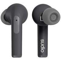 Sudio N2 Pro In Ear headset Bluetooth Stereo Zwart Noise Cancelling Headset, Oplaadbox, Touchbesturing
