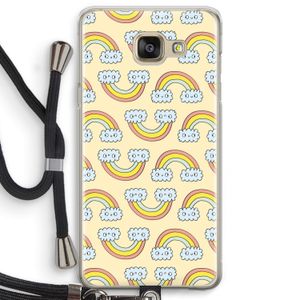 Regenboog: Samsung Galaxy A5 (2016) Transparant Hoesje met koord
