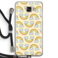 Regenboog: Samsung Galaxy A5 (2016) Transparant Hoesje met koord