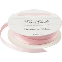 Creativ Company Decoratie lint, b: 6 mm, lichtrood, 15 m/ 1 rol