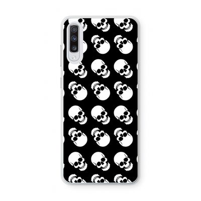 Musketon Skulls: Samsung Galaxy A70 Transparant Hoesje