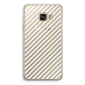 Strepen zwart-wit: Samsung A3 (2017) Transparant Hoesje