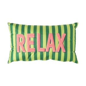 Kussen relax - groen/roze - 30x50 cm