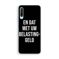 Belastinggeld - Zwart: Huawei P Smart Pro Transparant Hoesje