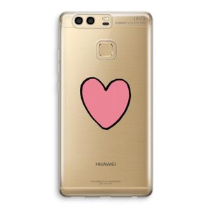 Hartje: Huawei P9 Transparant Hoesje