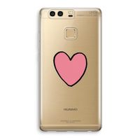 Hartje: Huawei P9 Transparant Hoesje