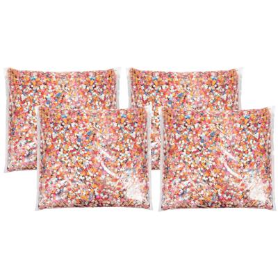 Confetti snippers van papier - 4x - multi colours mix - 400 gram zakje - feestartikelen/versieringen