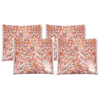 Confetti snippers van papier - 4x - multi colours mix - 400 gram zakje - feestartikelen/versieringen