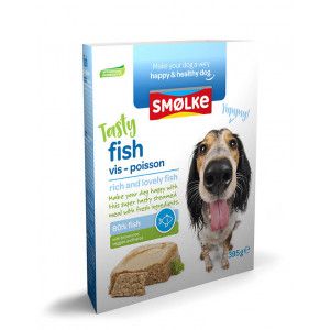 Smølke Tasty Fish vers gestoomde vis nat hondenvoer 2 x (10 x 395 g)