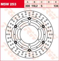 TRW Remschijf, remschijven voor de moto, MSW253