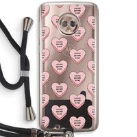 Chicks before dicks: Motorola Moto G6 Transparant Hoesje met koord