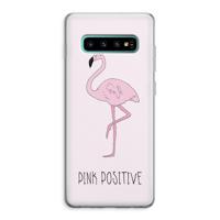 Pink positive: Samsung Galaxy S10 Plus Transparant Hoesje