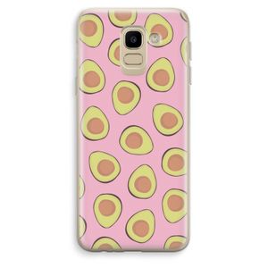 Dancing avocados: Samsung Galaxy J6 (2018) Transparant Hoesje