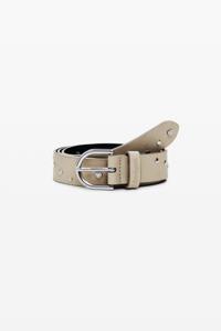 Leren riem met studs - BROWN - 95