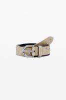 Leren riem met studs - BROWN - 85