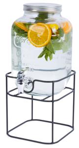 Cookinglife Drankdispenser met Kraantje en Houder - 4 liter