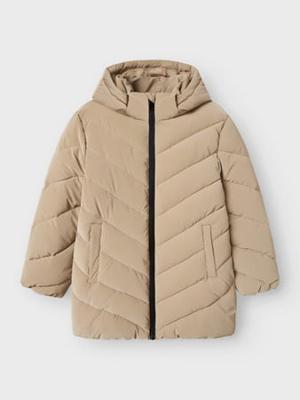 Name it winter winterjas meisjes - beige - midi - NkfMarisa