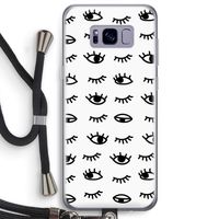 Eye pattern #2: Samsung Galaxy S8 Plus Transparant Hoesje met koord
