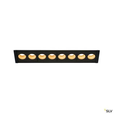 SLV Led inbouwlampMilandos 8-lichts 8x130 lumen zwart - 1005423