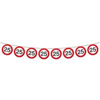 Folat Vlaggenlijn 25 jaar - 10 m - verkeersborden - vlaggentjes - feestartikelen