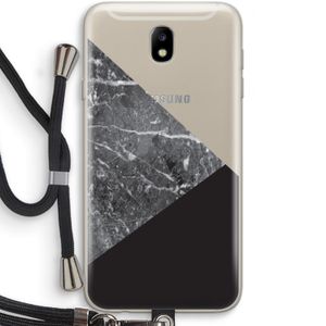Combinatie marmer: Samsung Galaxy J7 (2017) Transparant Hoesje met koord