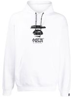 AAPE BY *A BATHING APE® hoodie à logo imprimé - Blanc - thumbnail