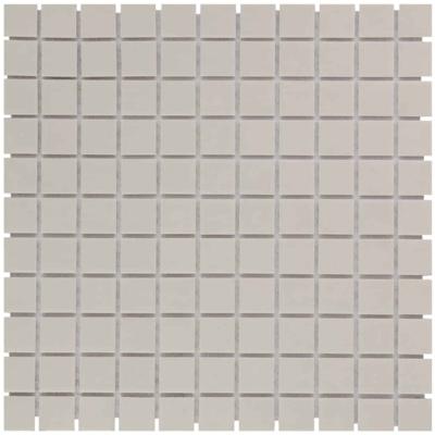 The Mosaic Factory London Mozaiek Tegel Vierkant - Porselein Wit Ongeglazuurd, R11 309x309 mm