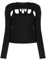 HELIOT EMIL cut-out long-sleeve top - Noir - thumbnail