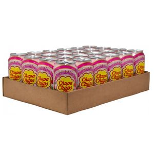 Chupa Chups - Sparkling Strawberry & Cream Frisdrank - 24x 345ml