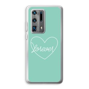 Forever heart pastel: Huawei P40 Pro Plus Transparant Hoesje