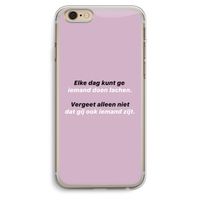 gij zijt ook iemand: iPhone 6 Plus / 6S Plus Transparant Hoesje