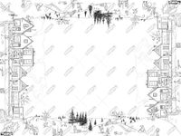 Teken-tafelkleed Winter