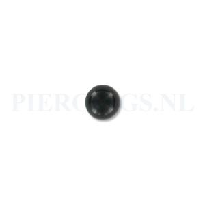 Balletje 1.6 mm acryl zwart 6 mm