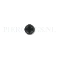Balletje 1.6 mm acryl zwart 6 mm