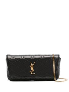 Saint Laurent mini sac porté épaule matelassé - Noir