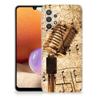 Samsung Galaxy A32 4G | A32 5G Enterprise Editie | Siliconen hoesje | met foto Bladmuziek