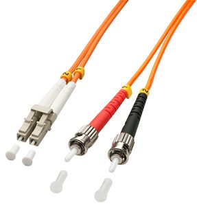 Lindy 1.0m OM2 LC - ST Duplex Glasvezel kabel 1 m Oranje