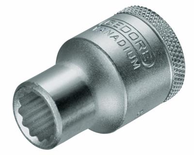 Gedore D 19 17 Doppen kort 1/2&apos; 12-kant UD-Profiel 17mm - 6134010