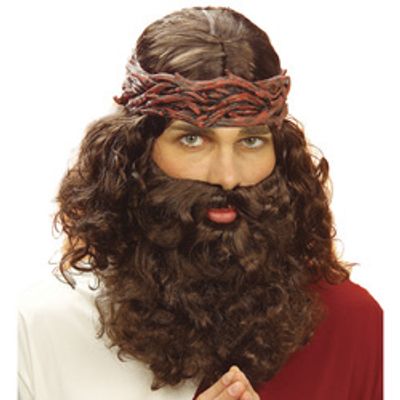 Profeet pruik, baard en snor