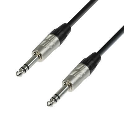 Adam Hall 4 Star BVV 0090 gebalanceerde Jack TRS instrumentkabel 0,9 m