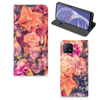 OPPO A73 5G Smart Cover Bosje Bloemen - thumbnail