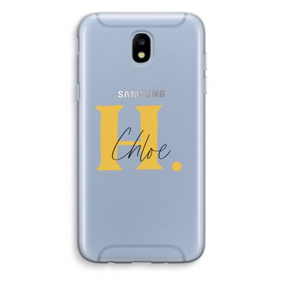Amber Script: Samsung Galaxy J5 (2017) Transparant Hoesje