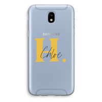 Amber Script: Samsung Galaxy J5 (2017) Transparant Hoesje