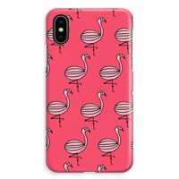 Flamingo: iPhone XS Max Volledig Geprint Hoesje - thumbnail